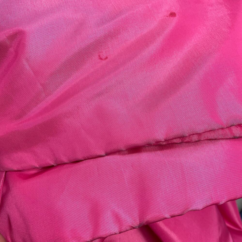 🔥80s Victor Costa Sequin Embroider Strapless Barbiecore Taffeta Pink Ball Gown - Picture 16 of 17